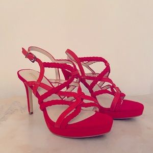 Women’s BCBGeneration Emmi High Heel, BG-EMMI Candy Red Size 6.5. Worn Once.